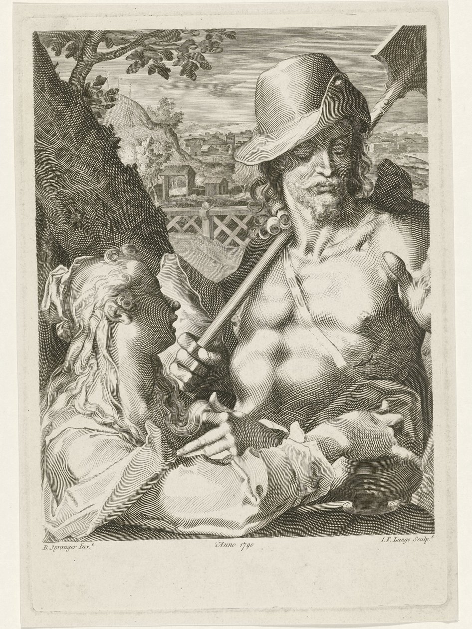 Chrystus ukazuje się Marii Magdalenie jako ogrodnik autorstwa Johannes Fredericus Lange
