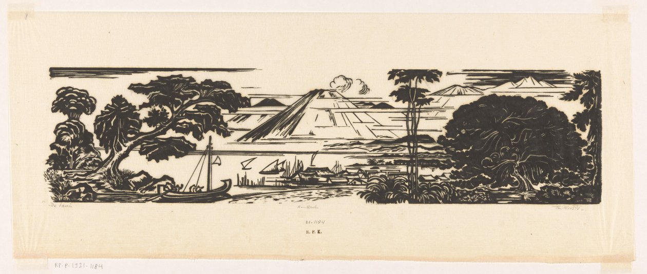 De baai (oryginalny tytuł na obiekcie) autorstwa Johannes Frederik Engelbert ten Klooster (signed by artist)