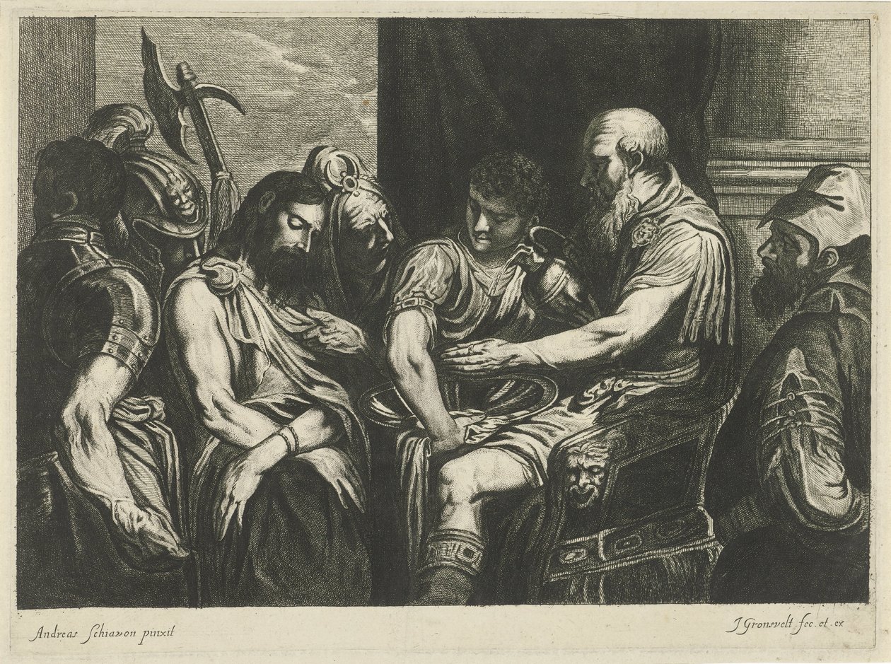 Chrystus przed Piłatem autorstwa Johannes Gronsveld