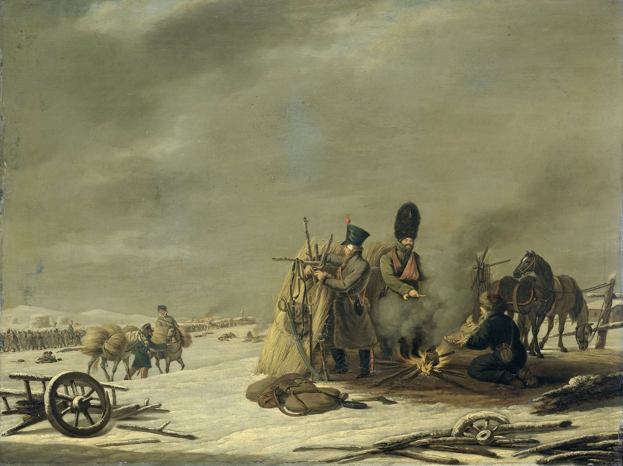 Biwak pod Molodechno, 3-4 grudnia 1812: Epizod z odwrotu Napoleona z Rosji autorstwa Johannes Hari