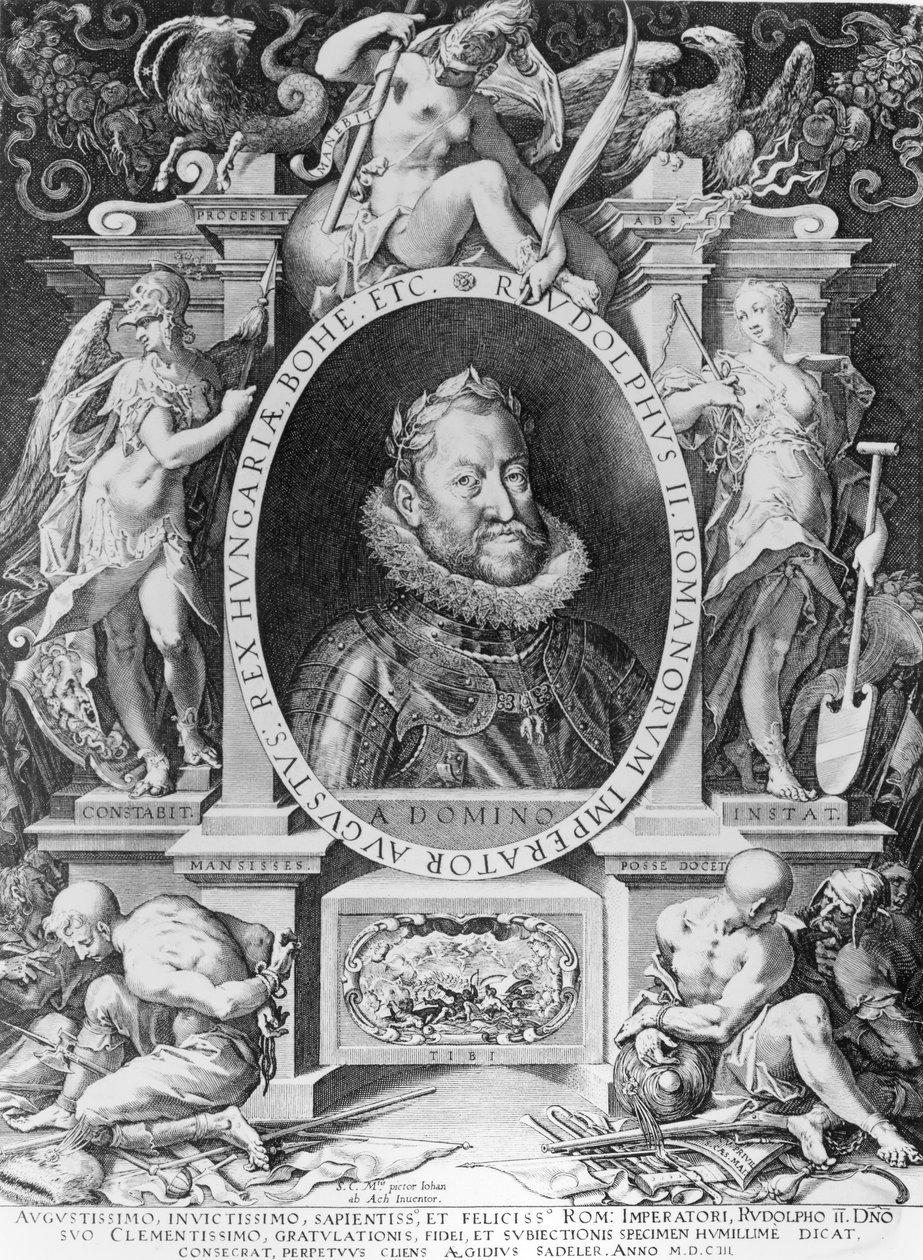 Portret Rudolfa II (1576-1612) autorstwa Johannes Hausser von Ach