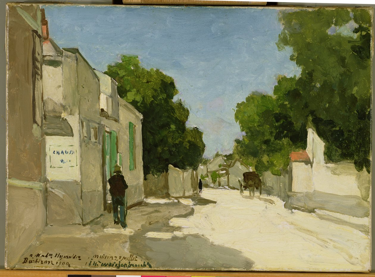 Dom Milleta w Barbizon, 1900 r. autorstwa Johannes Hendrik Weissenbruch