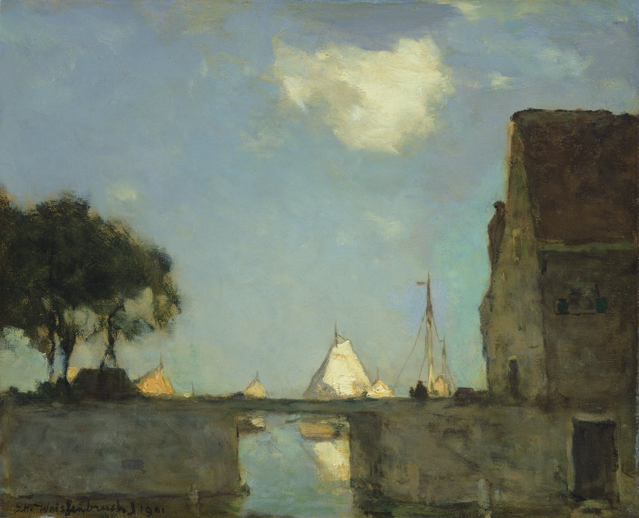 Północ, niedaleko Nieuwkoop, 1901 autorstwa Johannes Hendrik Weissenbruch