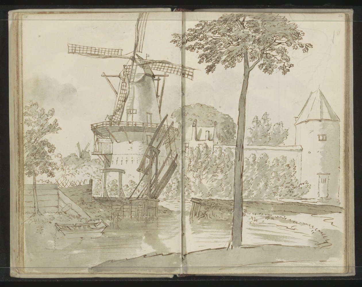Wiatrak Delft na Spoorsingel autorstwa Johannes Huibert Prins