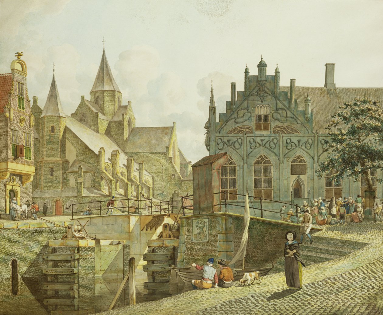 Śluza Kanałowa, 1797 autorstwa Johannes Huibert Prins