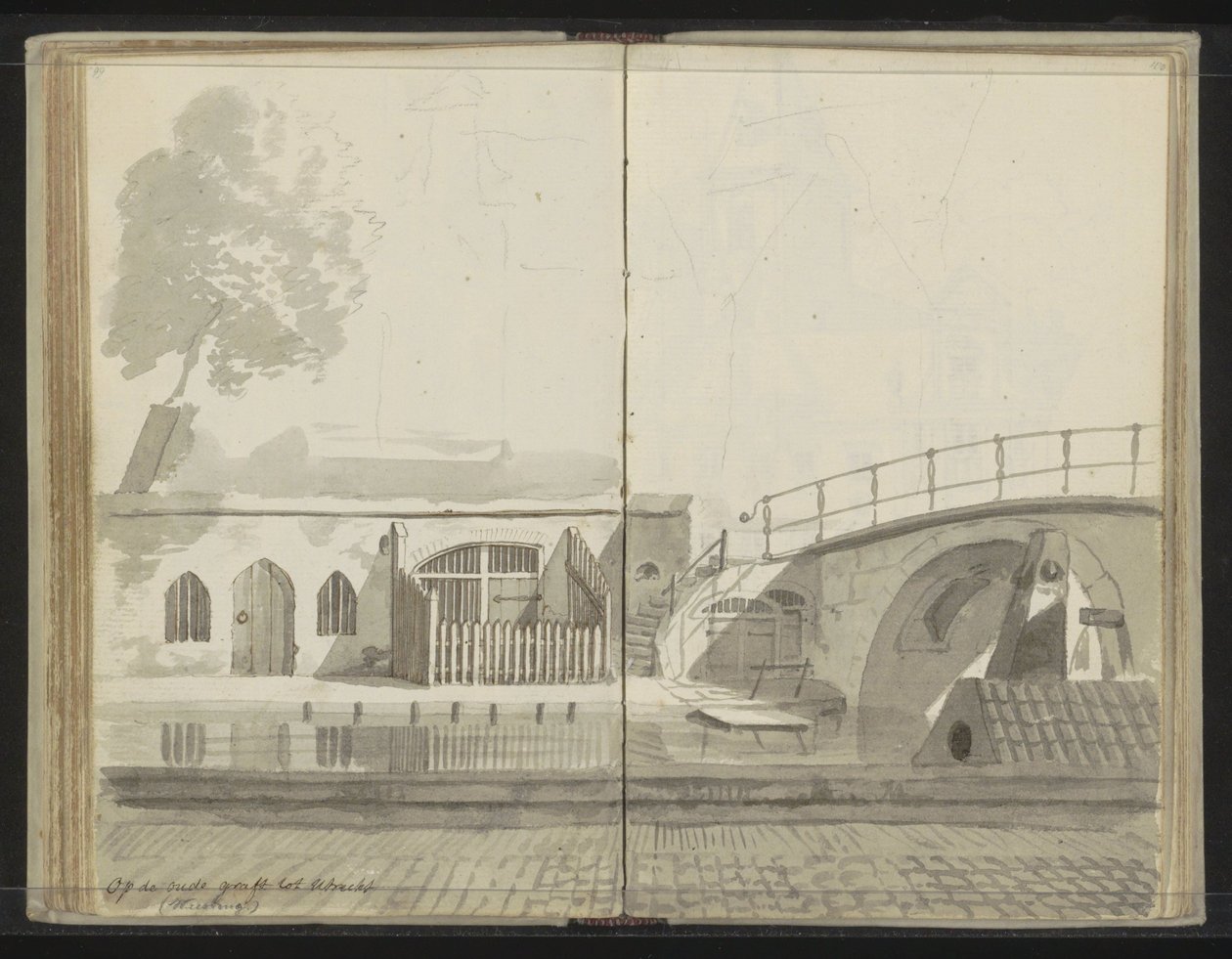 Weesbrug nad Oudegracht w Utrechcie autorstwa Johannes Huibert Prins