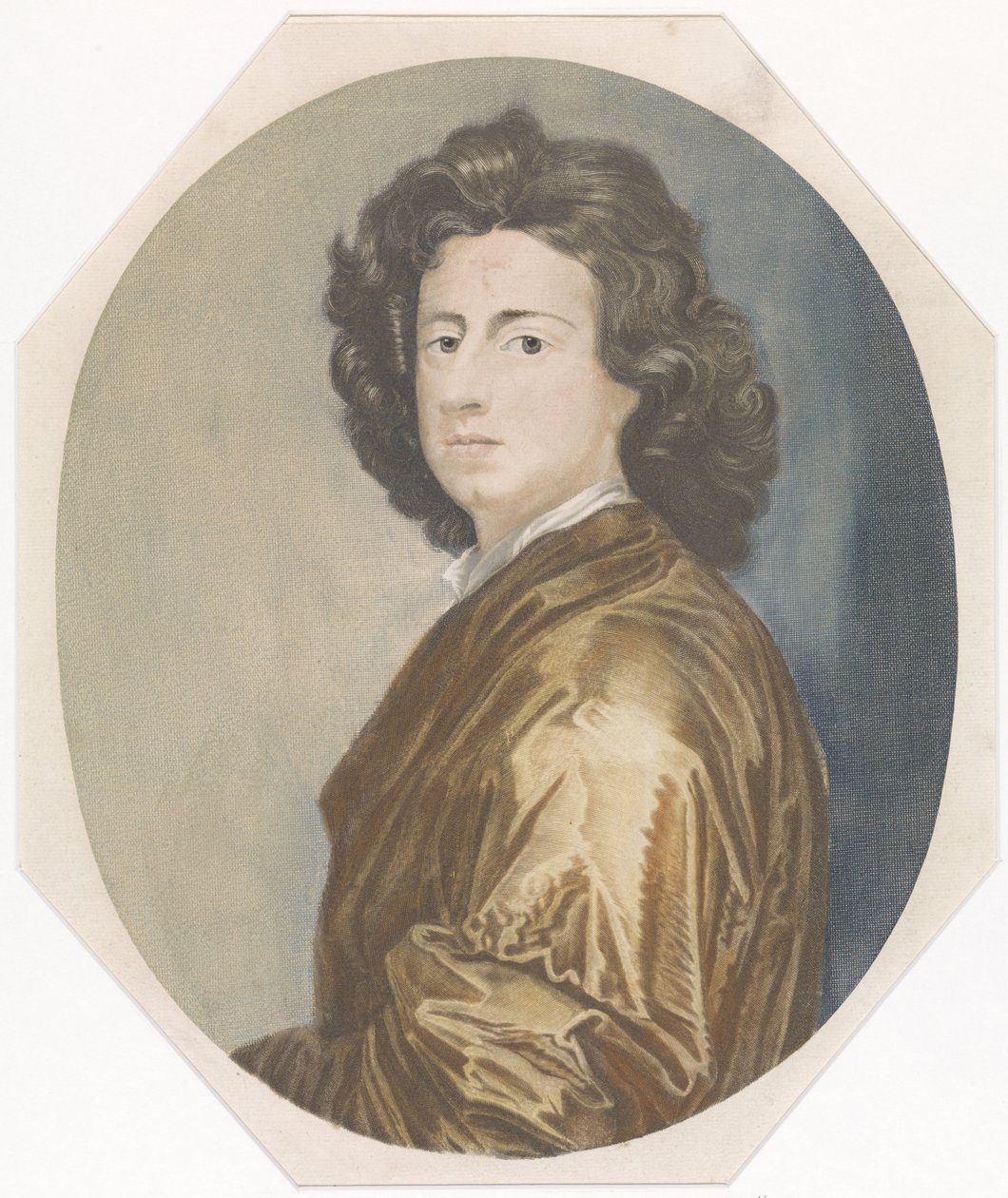 Portret malarza Gottfrieda Knellera autorstwa Johannes Jacobsz van den Aveele (attributed to)
