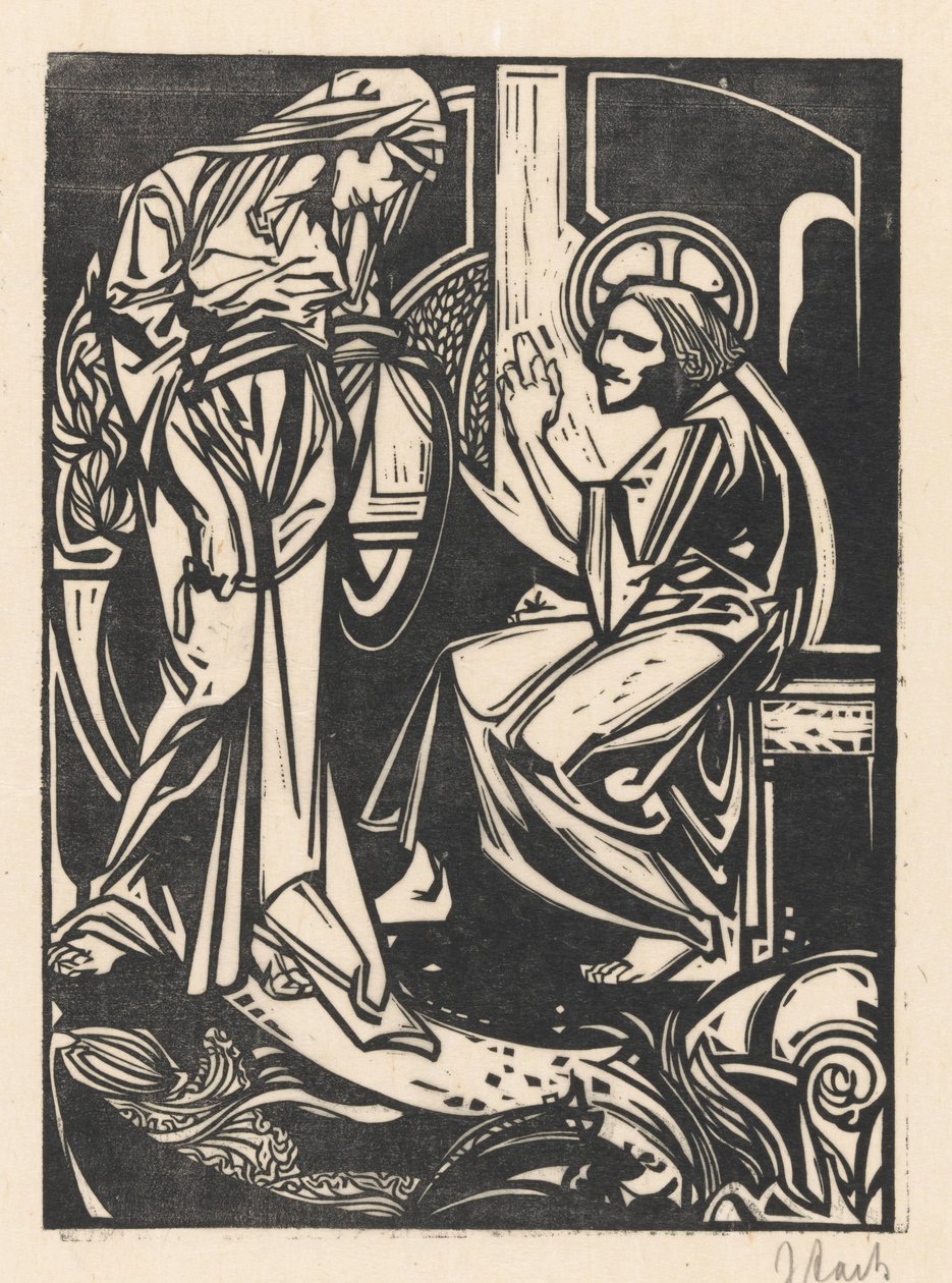 Chrystus i Samarytanka autorstwa Johannes Josephus Aarts (signed by artist)