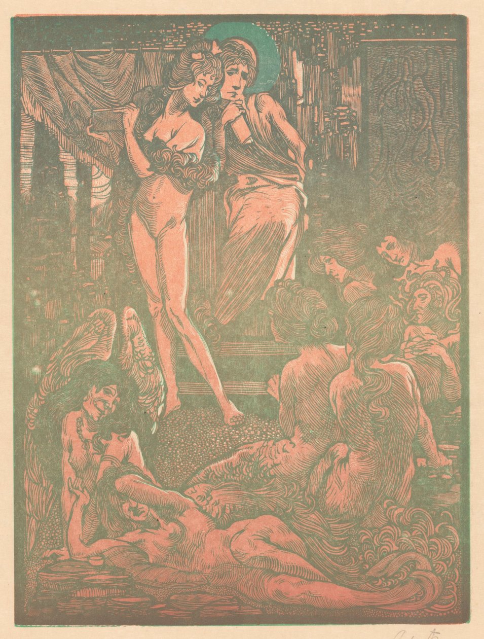 Dziewięć fantastycznych postaci kobiecych autorstwa Johannes Josephus Aarts (signed by artist)