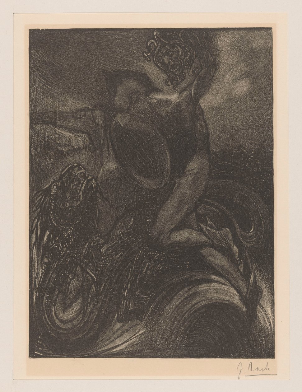 Perseusz i potwór morski autorstwa Johannes Josephus Aarts (signed by artist)