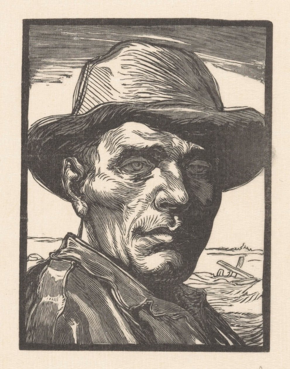 Portret nieznanego mężczyzny autorstwa Johannes Josephus Aarts (signed by artist)