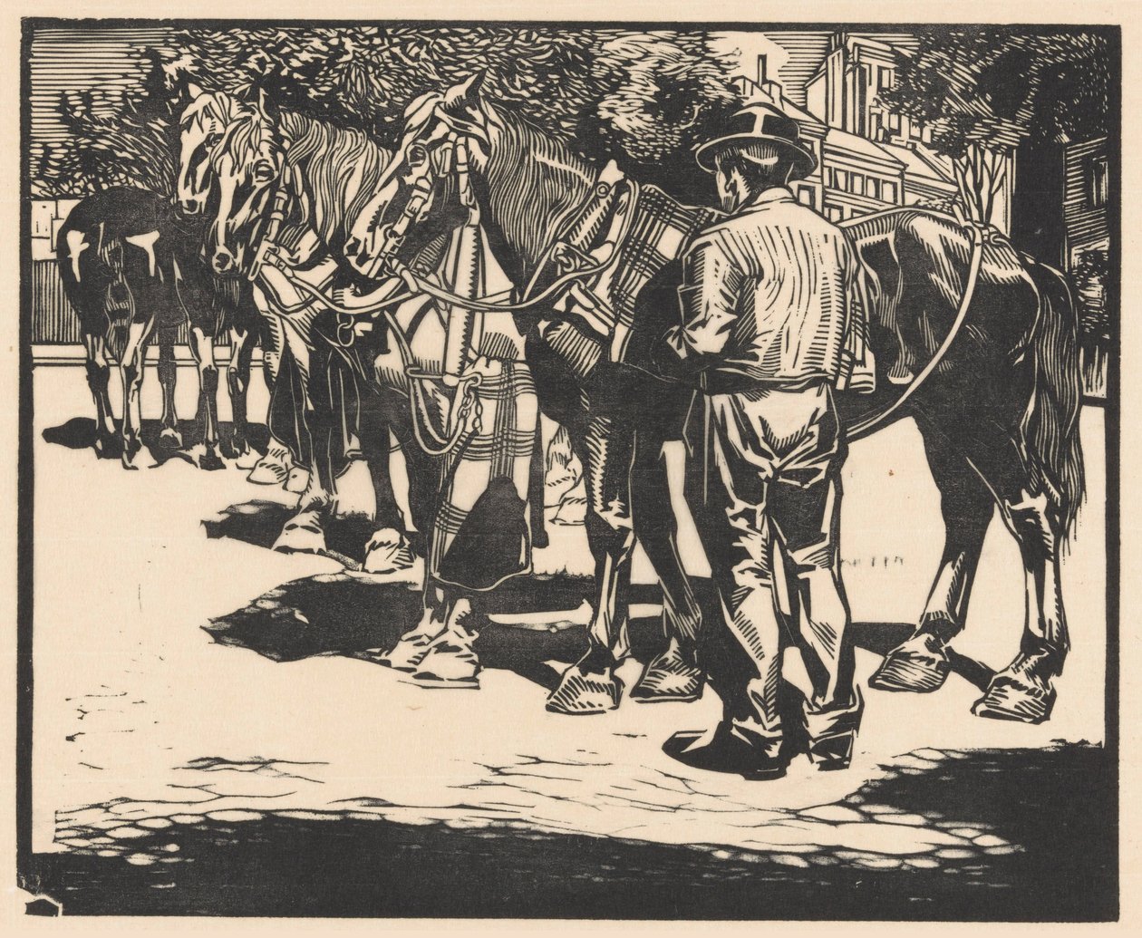 Jazda konna w kwadracie autorstwa Johannes Josephus Aarts (signed by artist)