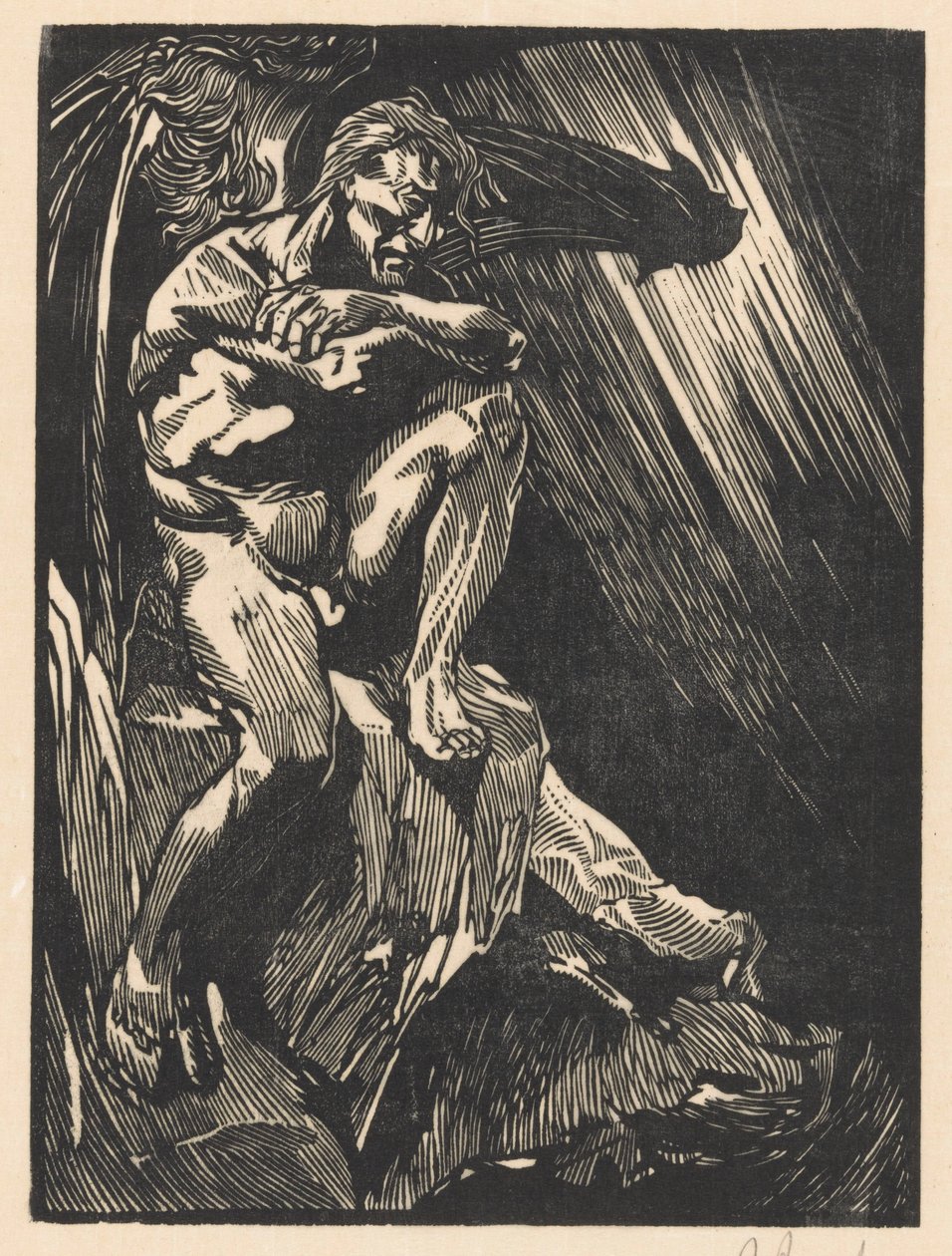 szatan autorstwa Johannes Josephus Aarts (signed by artist)