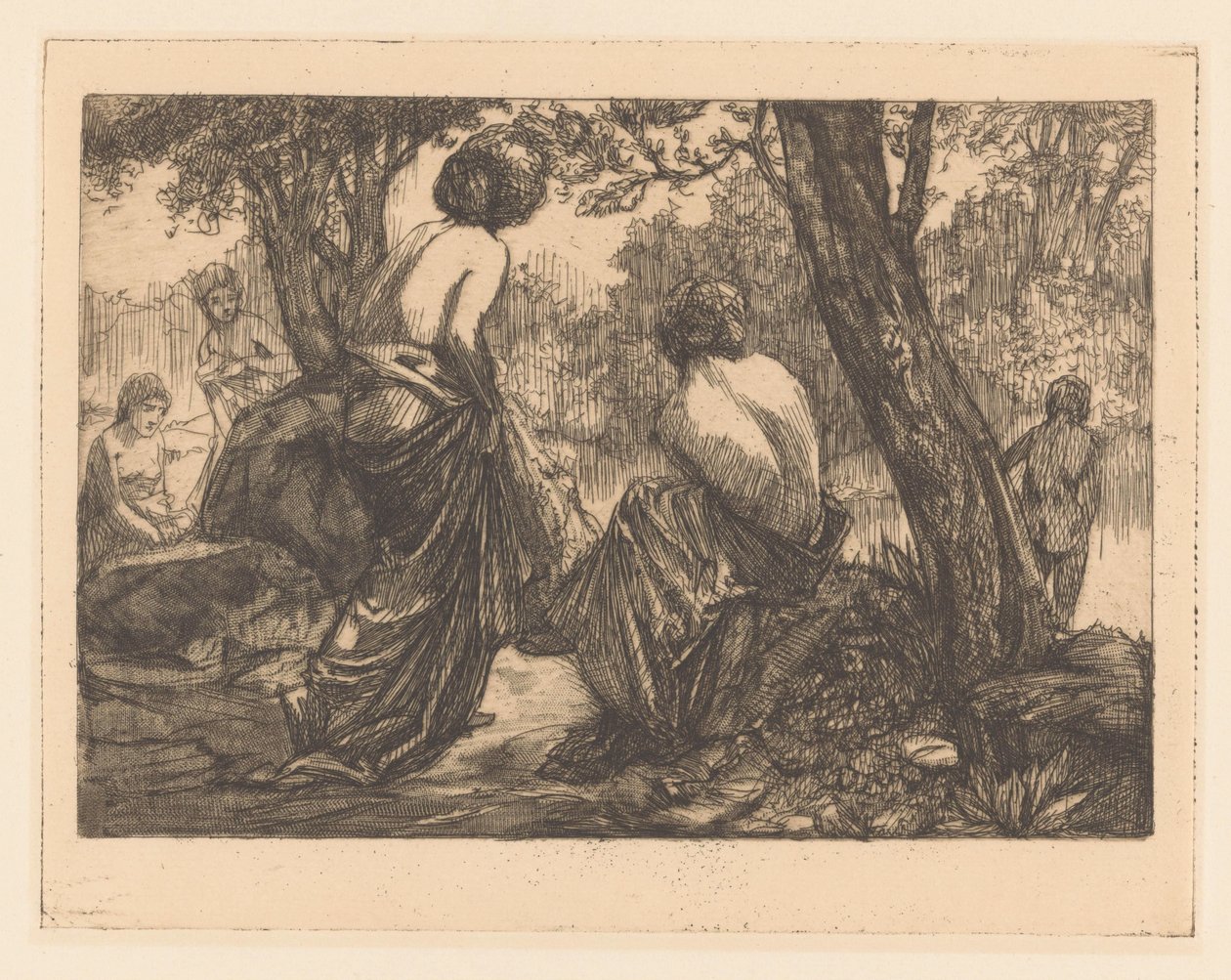 Kąpiące się kobiety autorstwa Johannes Josephus Aarts