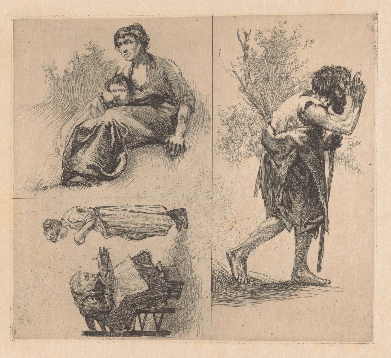 Trzy spektakle z postaciami ludzkimi autorstwa Johannes Josephus Aarts