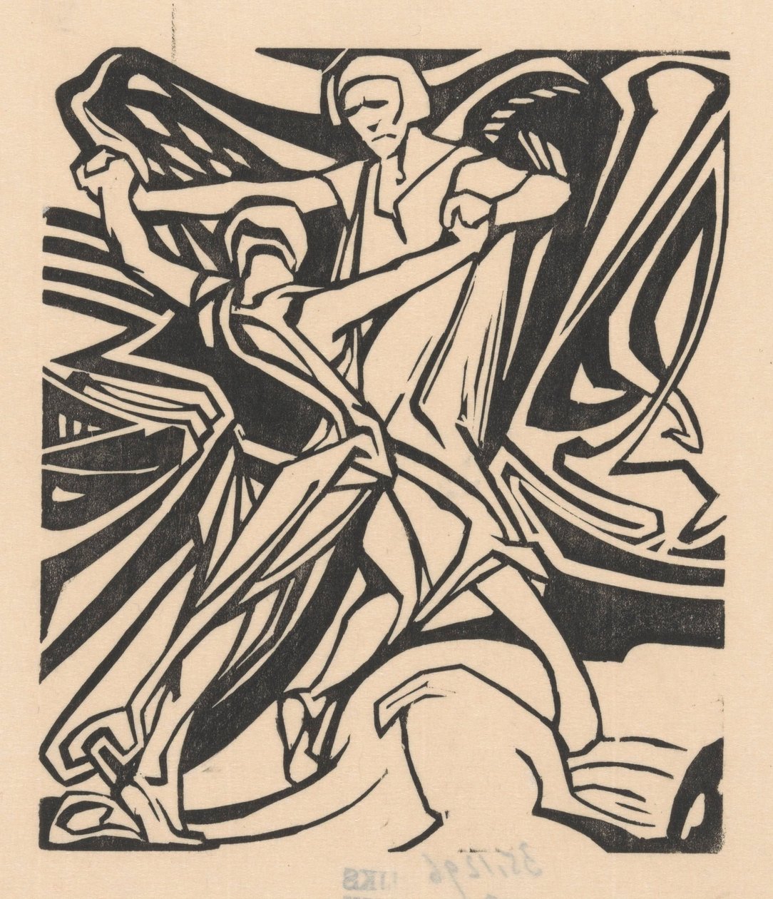 Jakub zmaga się z aniołem autorstwa Johannes Josephus Aarts