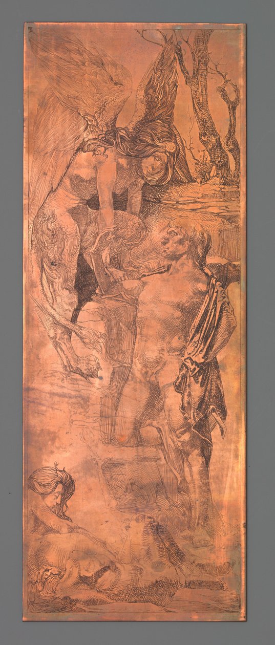 Człowiek i Sfinks autorstwa Johannes Josephus Aarts