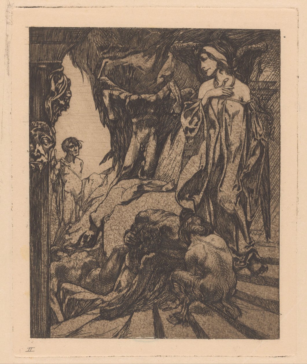 Edyp w sfinksie autorstwa Johannes Josephus Aarts