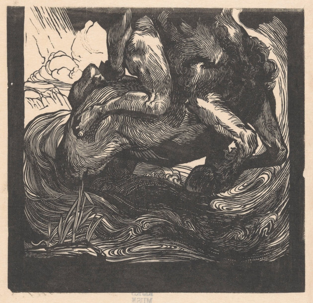 Dolna połowa centaura autorstwa Johannes Josephus Aarts