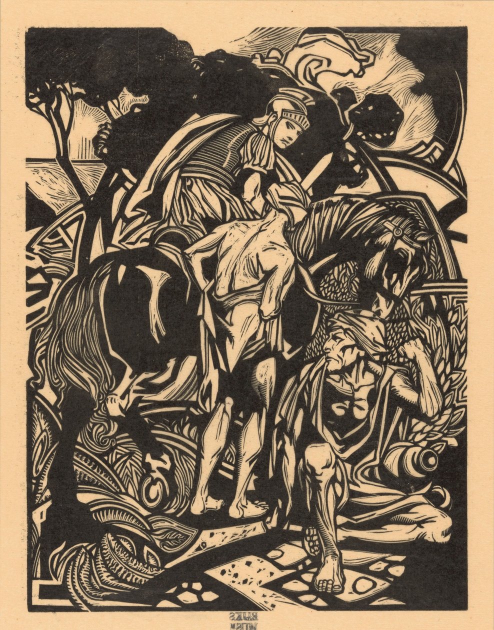 Rzymski jeździec na koniu autorstwa Johannes Josephus Aarts