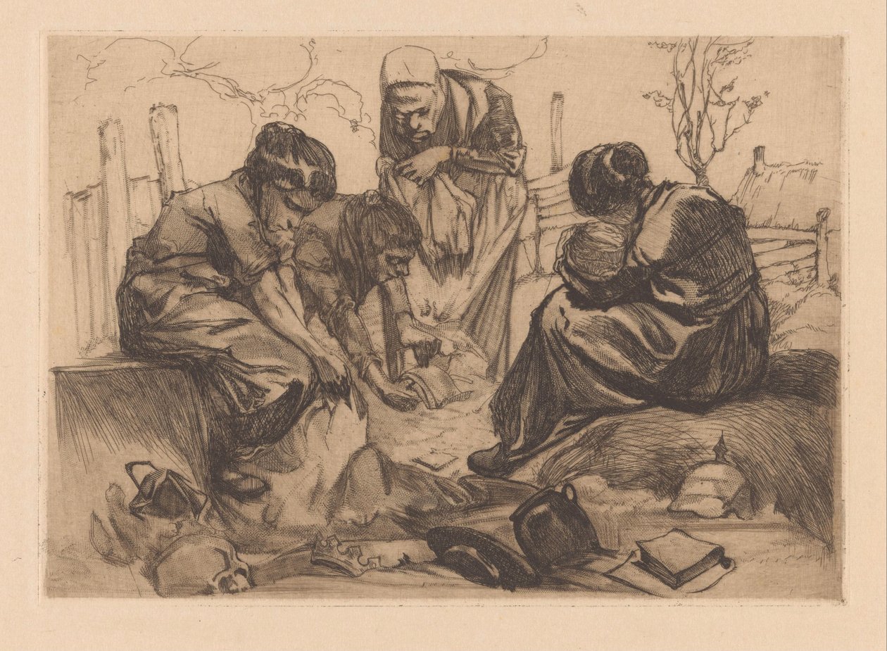 kobiety w żałobie autorstwa Johannes Josephus Aarts