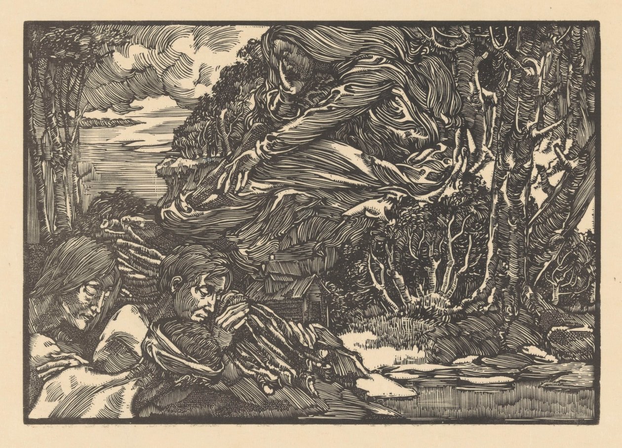 Wygląd w lesie autorstwa Johannes Josephus Aarts