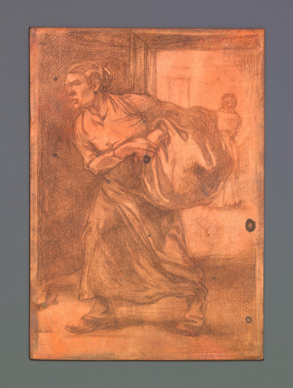 Kobieta niesie belę autorstwa Johannes Josephus Aarts