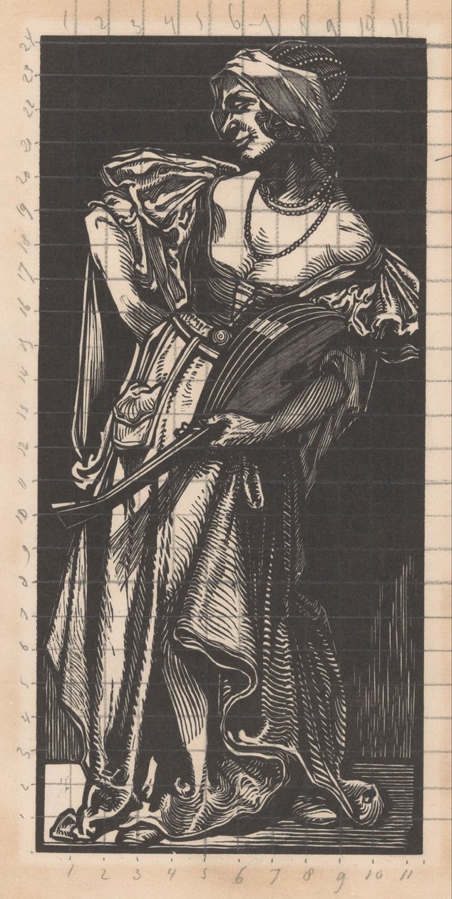 Kobieta z lutnią autorstwa Johannes Josephus Aarts