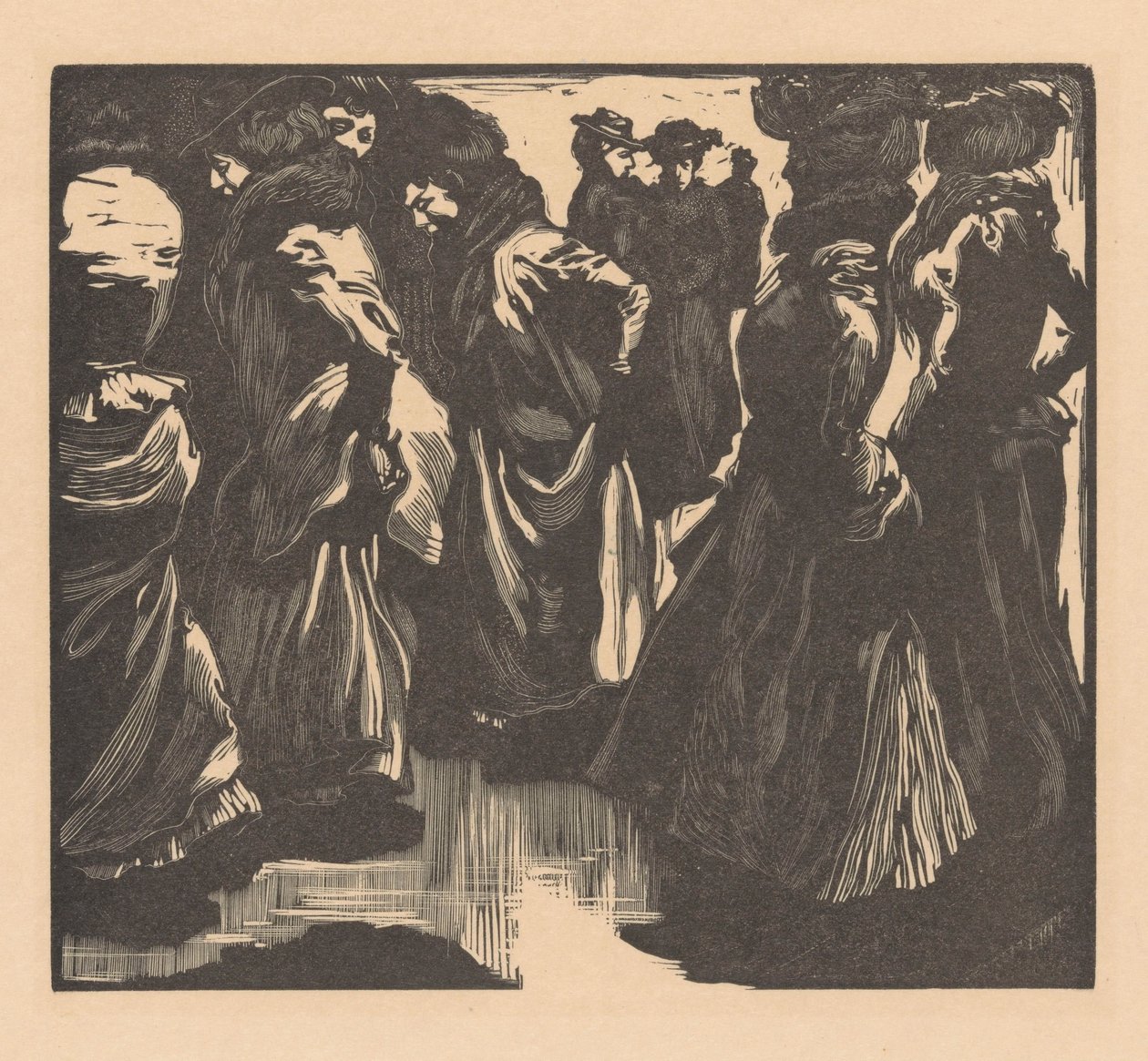 Kobiety w deszczu autorstwa Johannes Josephus Aarts