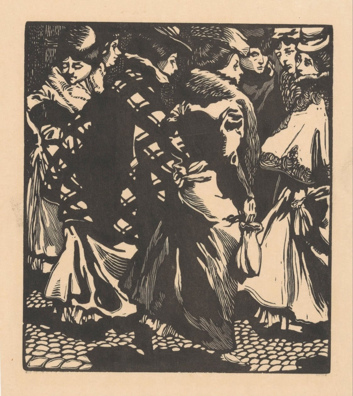 Siedem kobiet na ulicy autorstwa Johannes Josephus Aarts