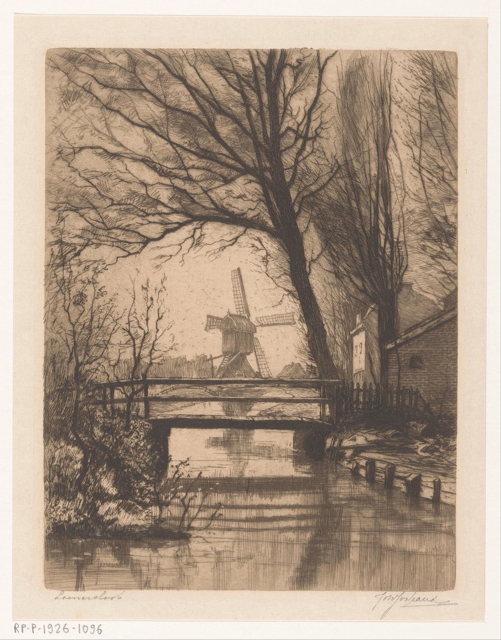 Loenersloot (oryginalny tytuł na obiekcie) autorstwa Johannes Josseaud (signed by artist)