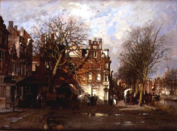 Capriccio Widok na miasto autorstwa Johannes Karel Christian Klinkenberg