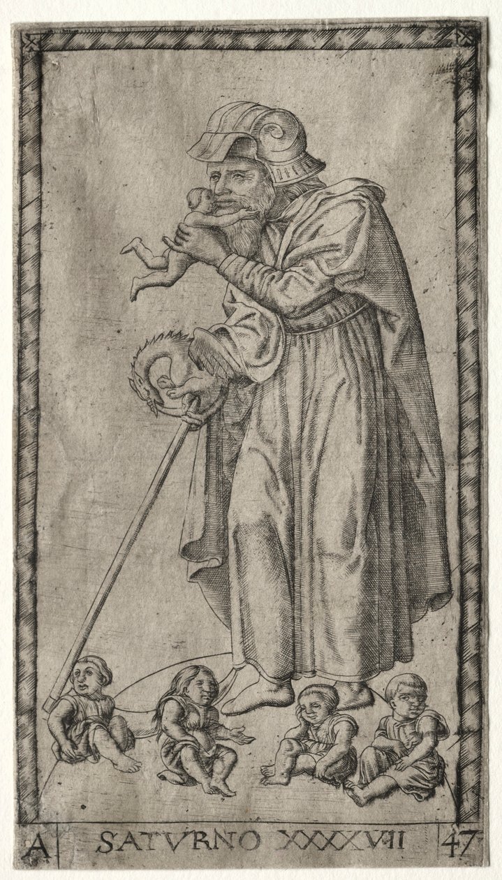 Saturn, 1547. autorstwa Johannes Ladenspelder