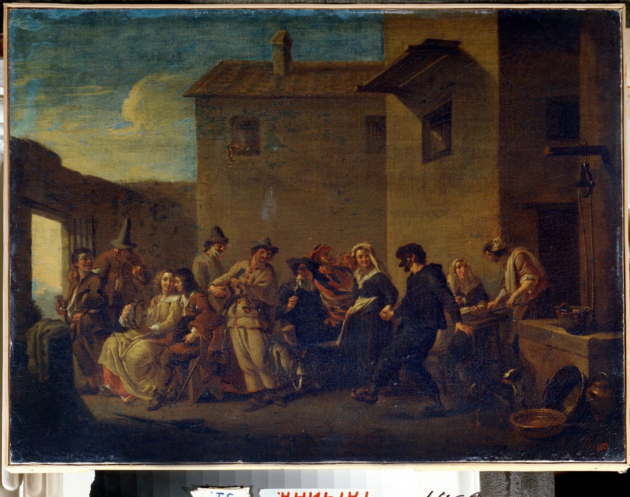 Karnawał w Wenecji (Karnawał w Wenecji). Obraz Johannesa Lingelbacha autorstwa Johannes Lingelbach