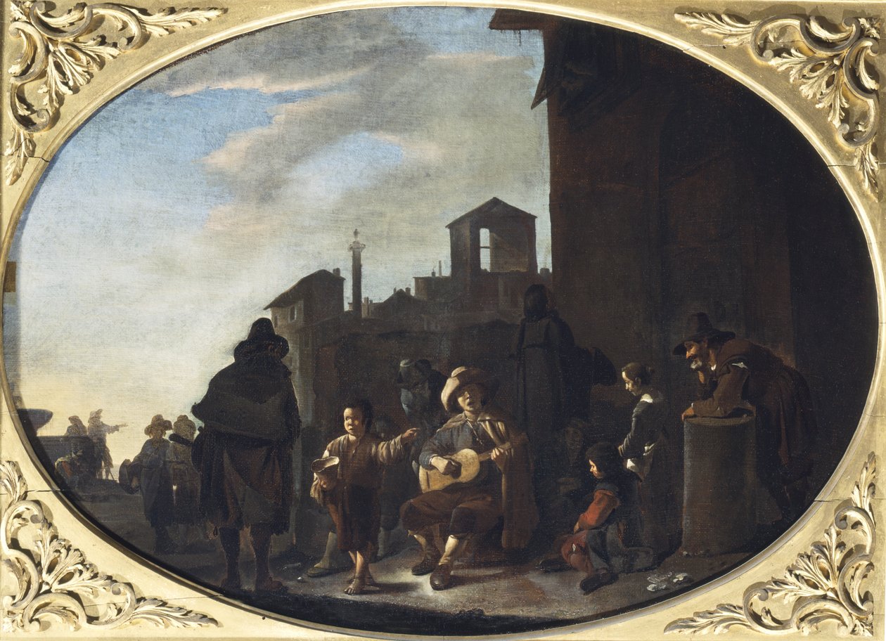 Trubadur autorstwa Johannes Lingelbach