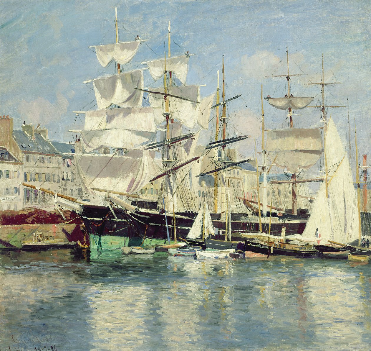 Squared - Riggers w Le Havre, 1886 autorstwa Johannes Martin Grimelund