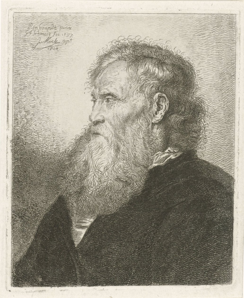 Portret starca z brodą autorstwa Johannes Mock