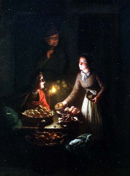 Sprzedawca owoców autorstwa Johannes Rosiere