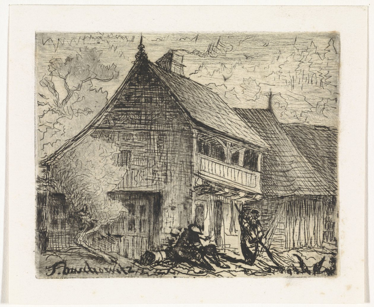 Domek w Oświęcimiu w Czechach autorstwa Johannes Tavenraat