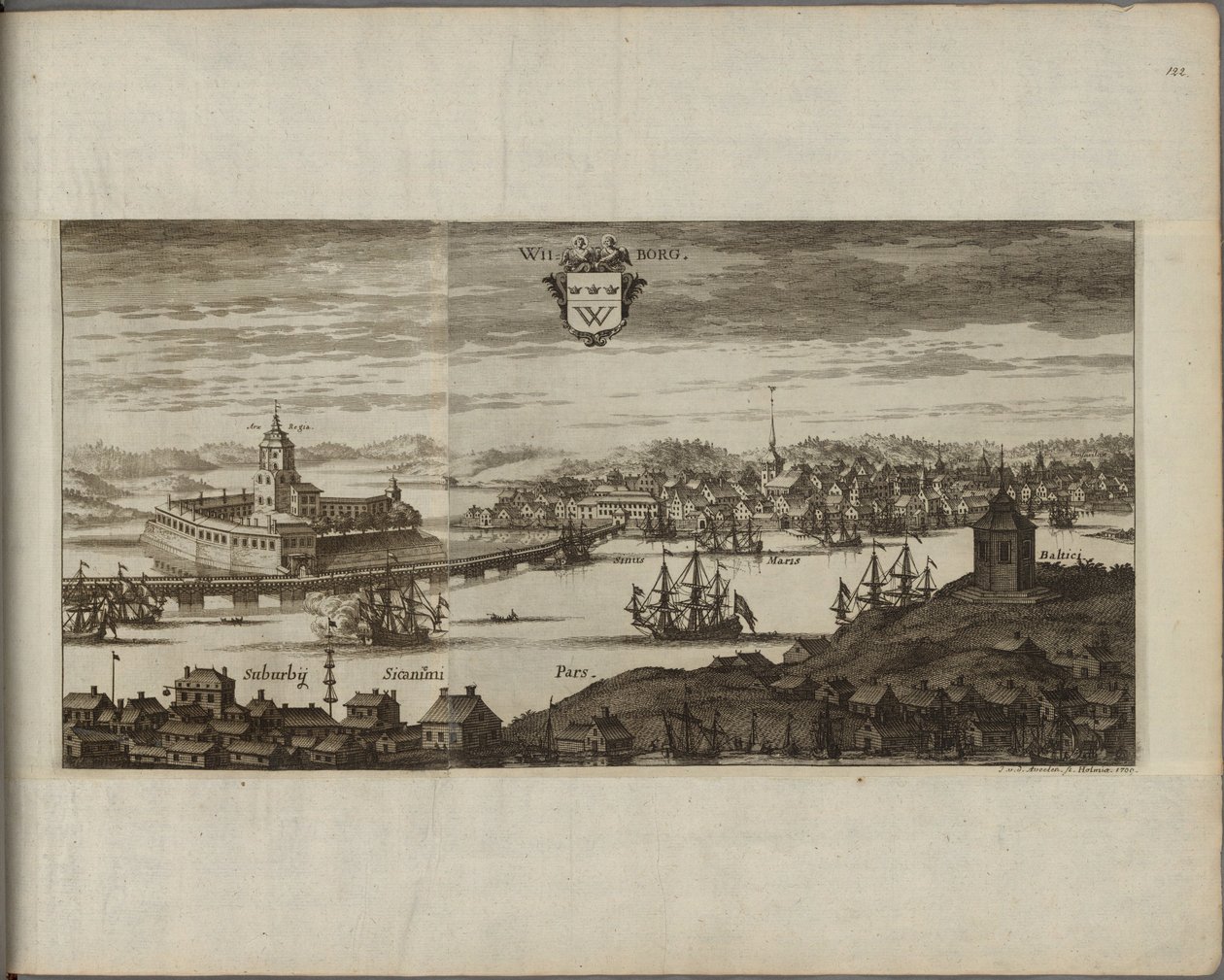 Vue de Vyborg (Rosja) - Widok Wyborga, autorstwa Aveelena, Johannesa van den (1655-1727). Miedzioryt, między 1667 a 1700. Muzeum Narodowe w Sztokholmie autorstwa Johannes Van den Aveele