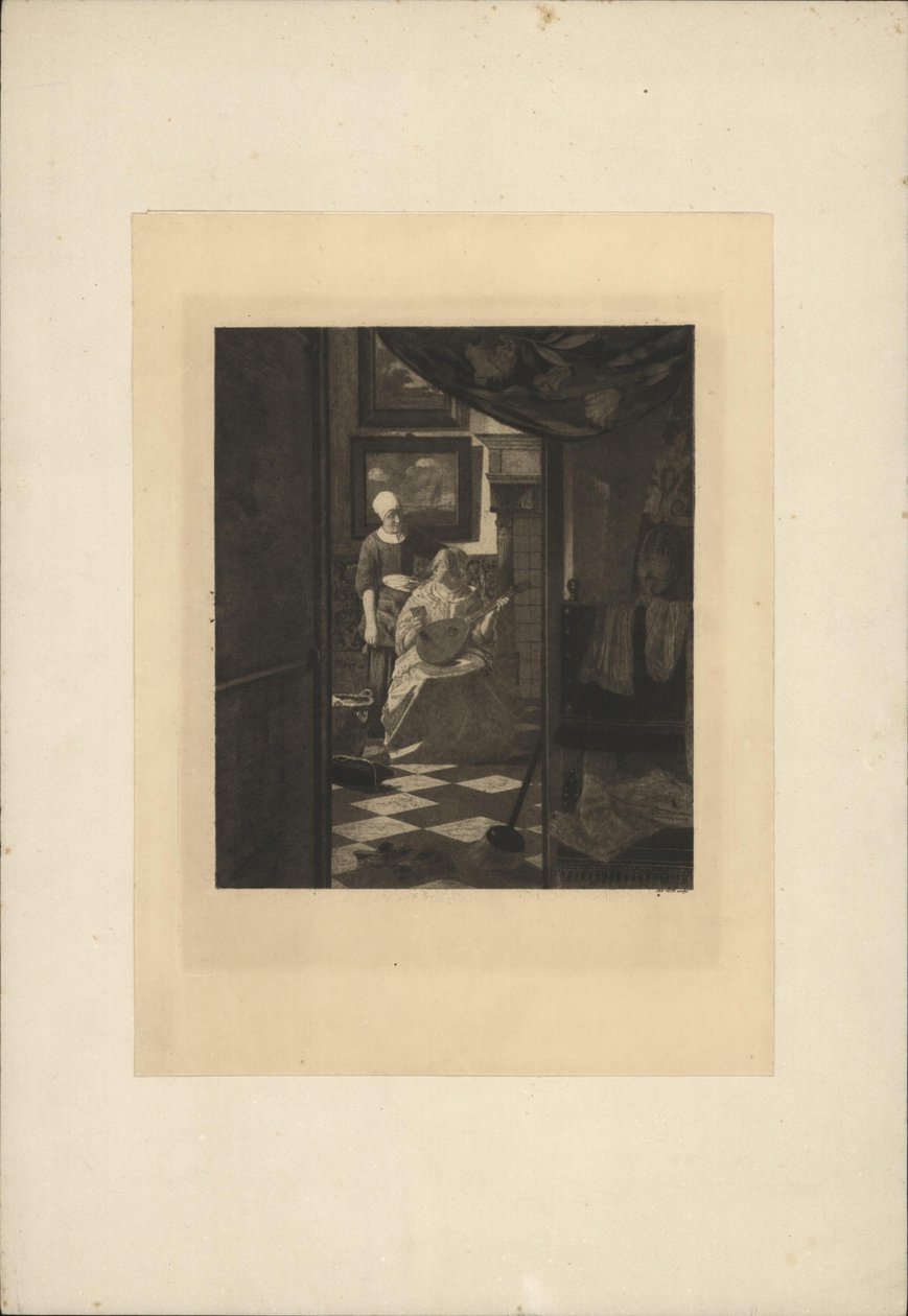 List miłosny autorstwa Johannes Vermeer