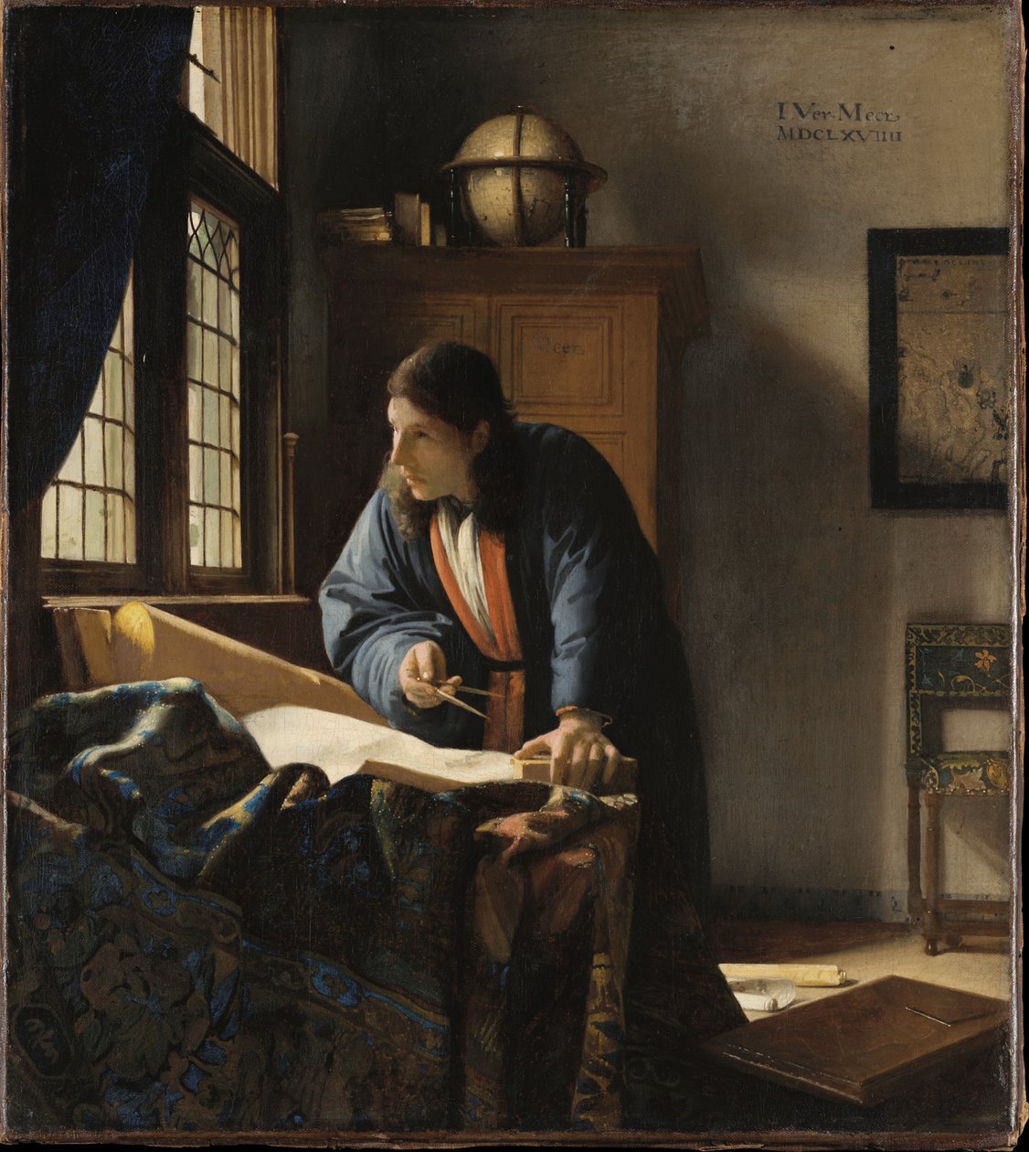 Der Geograph autorstwa Johannes Vermeer