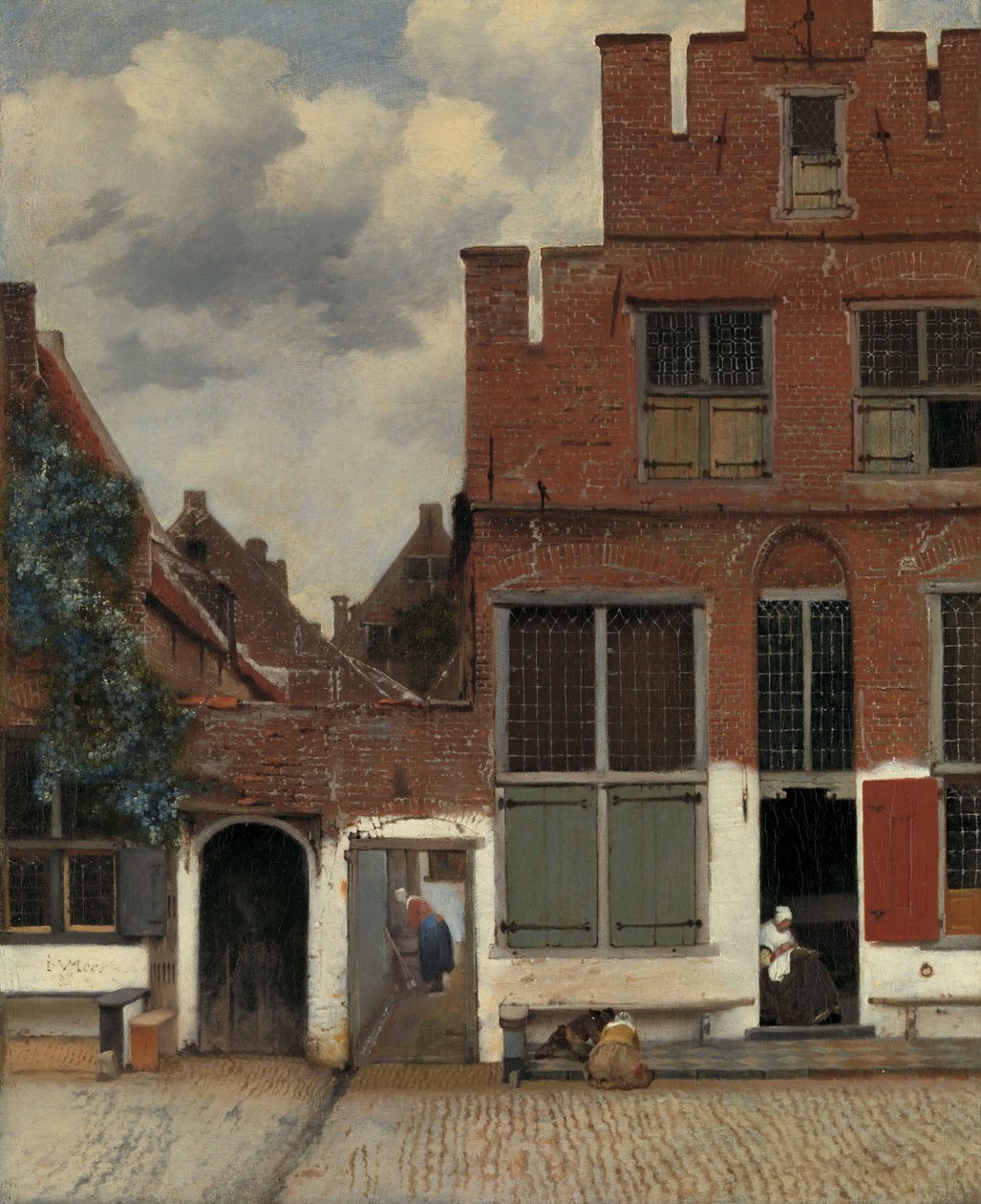 Widok domów w Delft, znany jako „Mała Ulica” Widok domów w Delft, znany jako The Little Street autorstwa Johannes Vermeer
