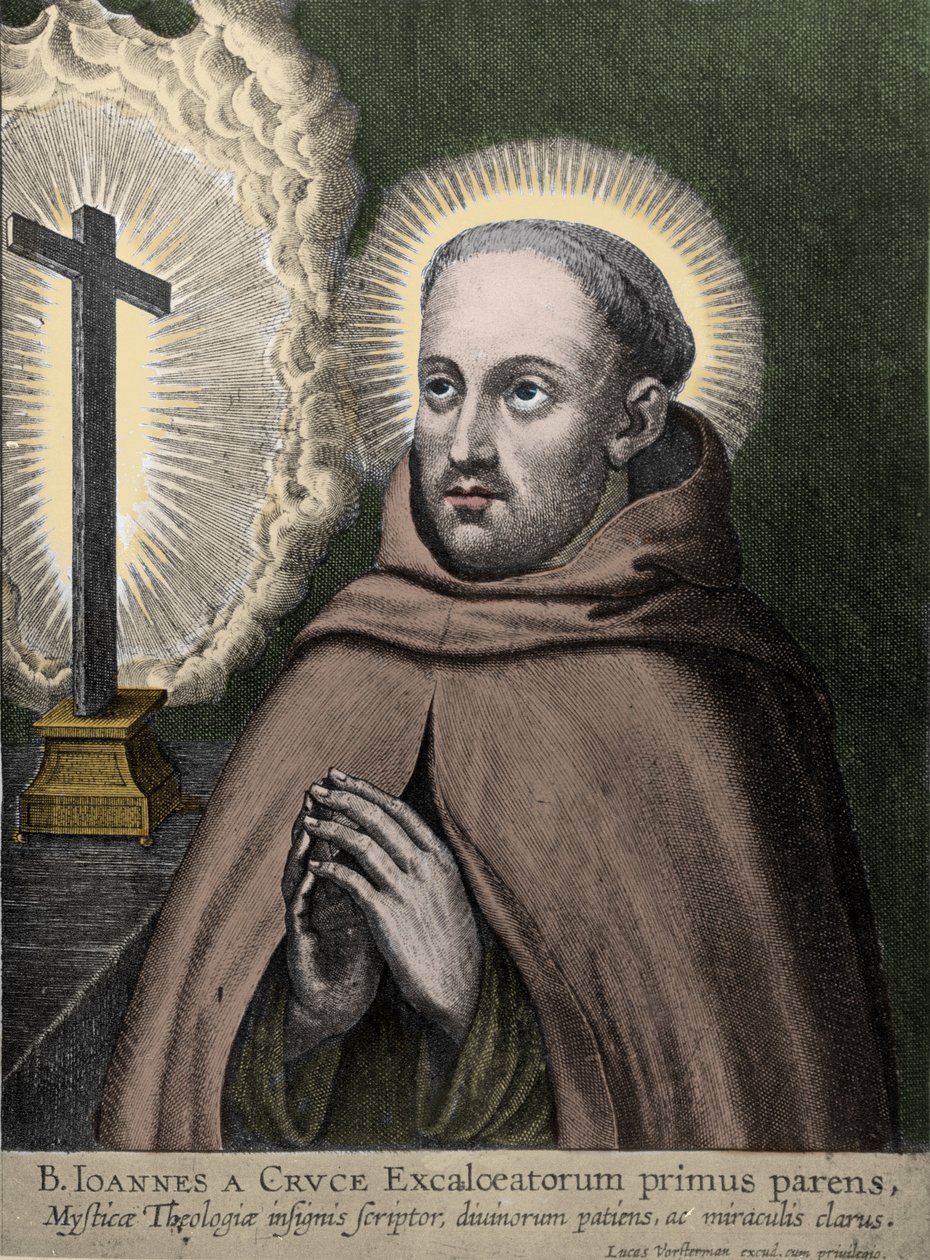 Święty Jan od Krzyża (Juan de Yepes Alvarez, Juan de la Cruz) (1542-1591) - graw. przez Vorstermanna autorstwa Johannes Vorsterman
