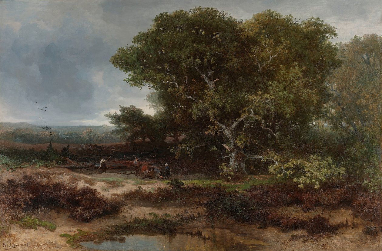 Heath w pobliżu Wolfheze autorstwa Johannes Warnardus Bilders