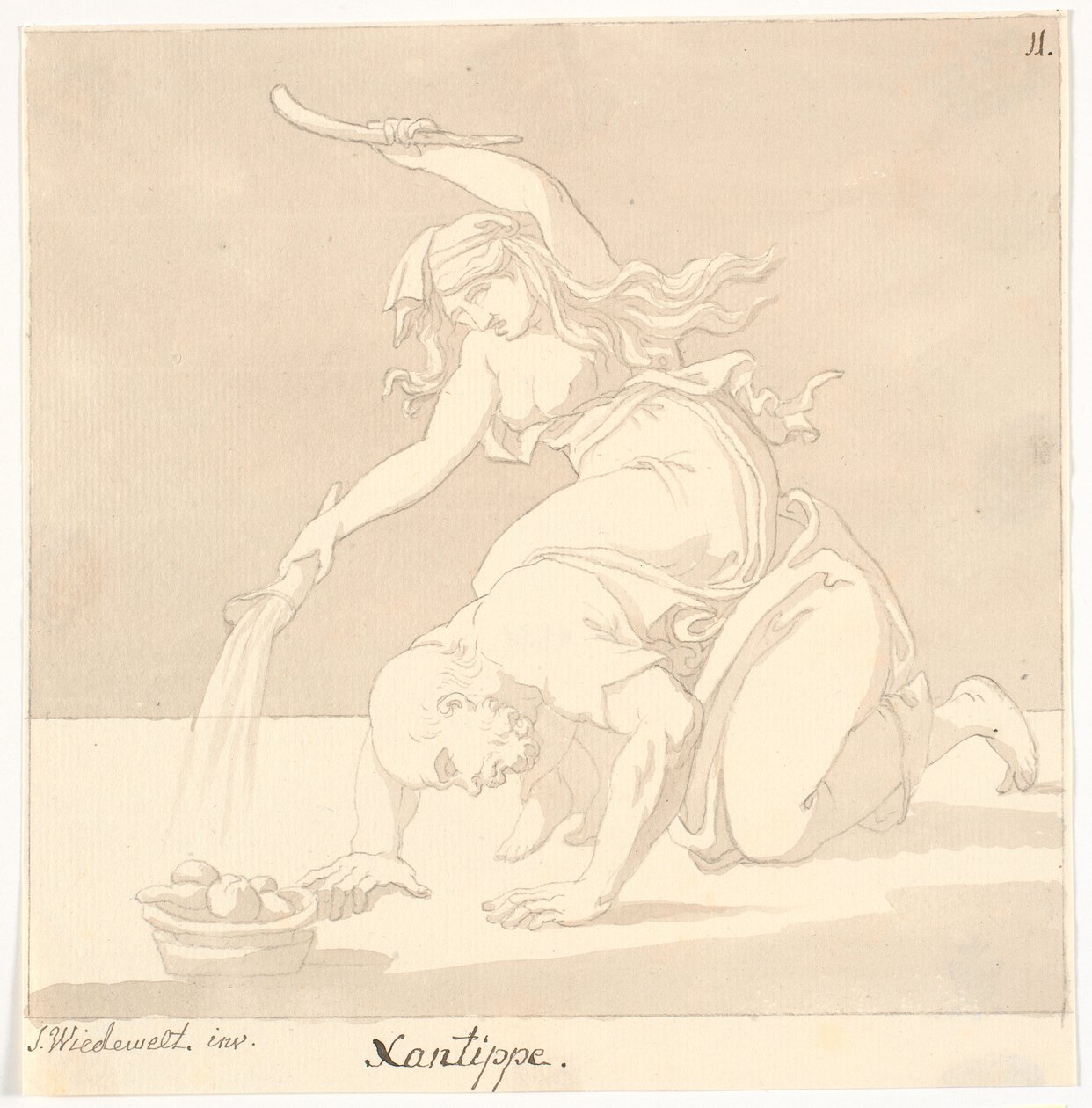 „Ksantippe” autorstwa Johannes Wiedewelt