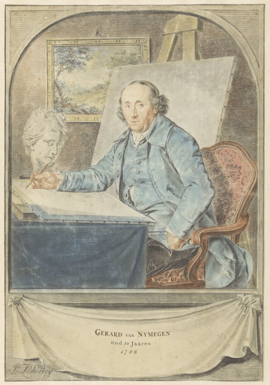 Portret Gerarda van Nijmegen autorstwa Johannes Zacharias Simon Prey