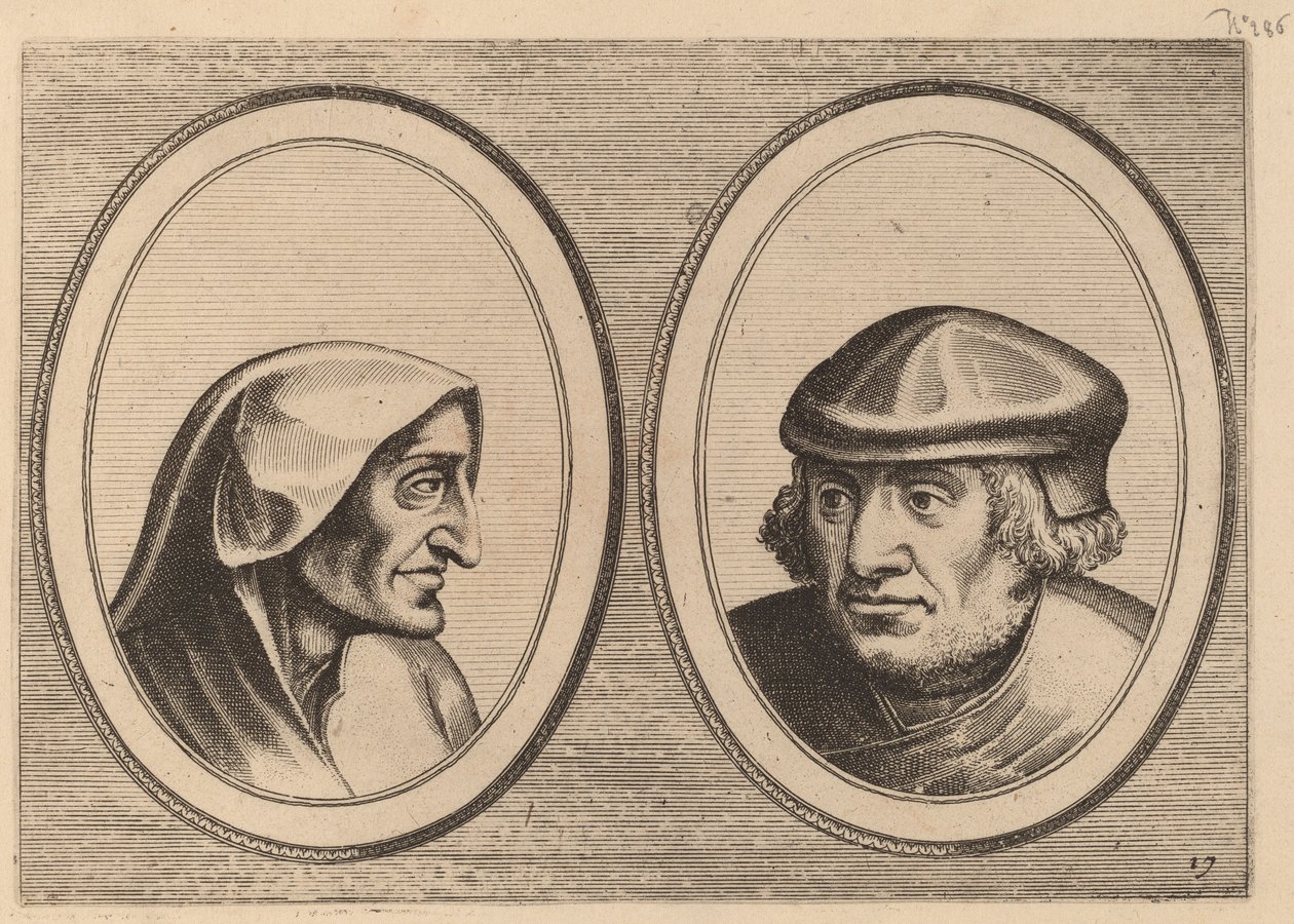 „Erdighe Kniertje” i „Unbekommerde Klaes” autorstwa Johannes and Lucas van Doetechum after Pieter Bruegel the Elder