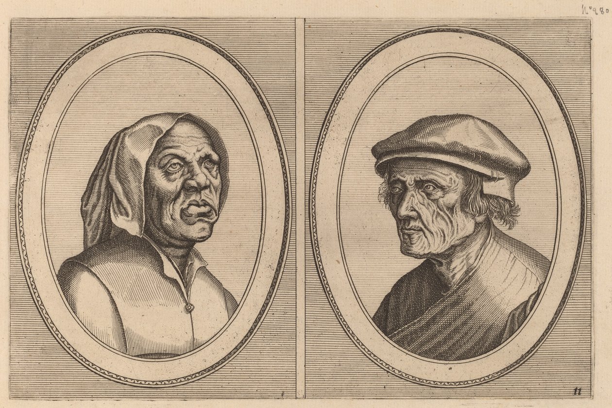 „Baef Schol-becx” i „Spruyt Vroegh-beverven” autorstwa Johannes and Lucas van Doetechum after Pieter Bruegel the Elder