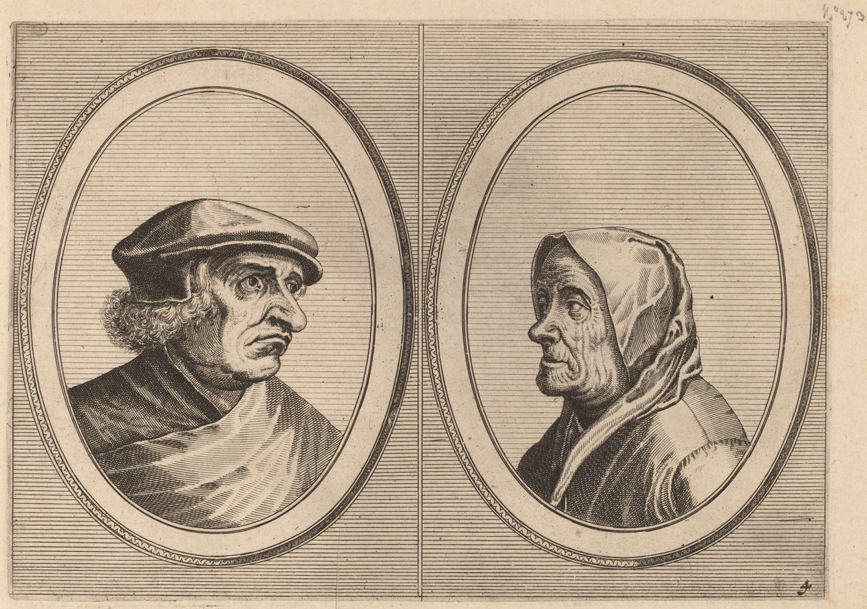 „Joris Ysegrim” i „Quastighe Jopje” autorstwa Johannes and Lucas van Doetechum after Pieter Bruegel the Elder